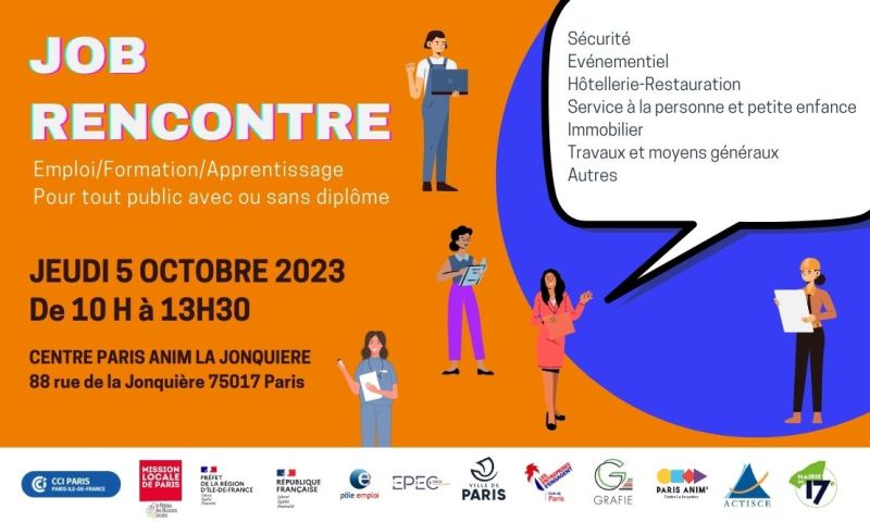 Job rencontre Quartiers Prioritaire de la Ville