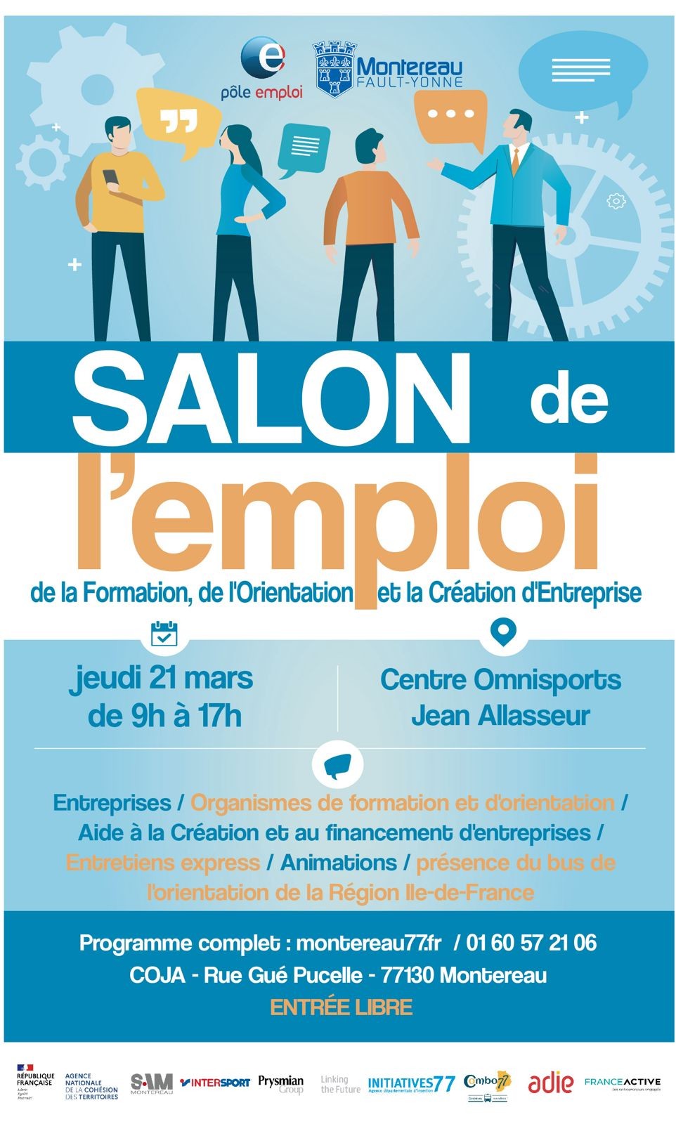 Salon de l’emploi à Montereau le 21 mars 2024