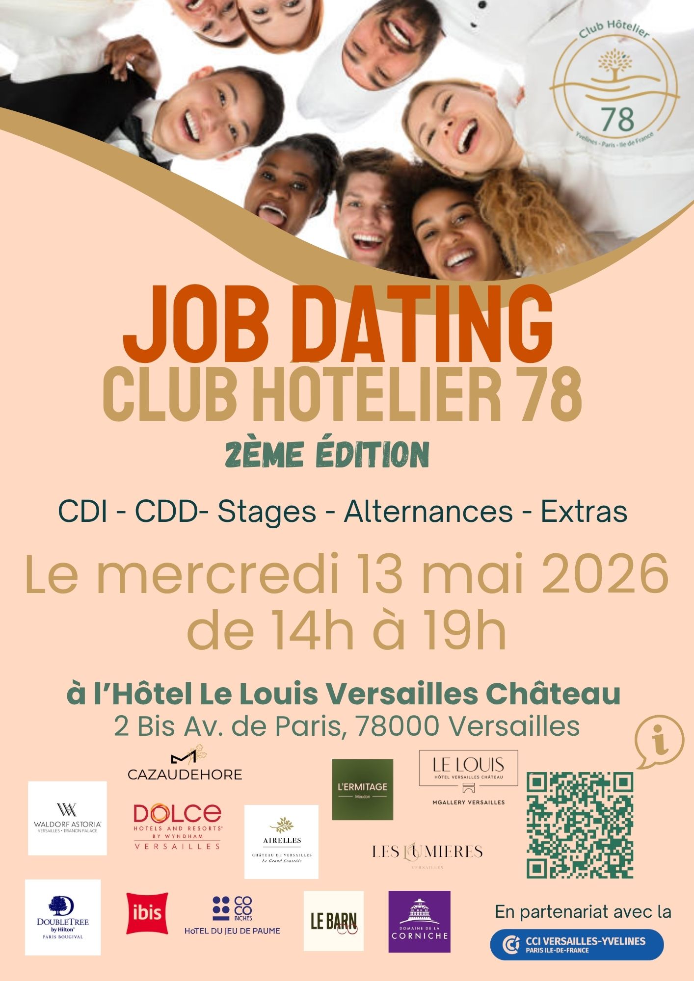 Job Dating du Club Hôtelier 78 – Recrutement en hôtellerie